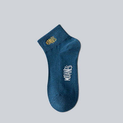 Breathable Cotton Ankle Socks(8 Pairs) - Navy Blue - EU38-45(US5-11) - image 4