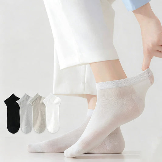 Silk Breathable Ankle Socks (4 Pairs) - image 0