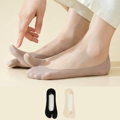 Ice Silk Tabi No Show Socks(4 Pairs) - image 0