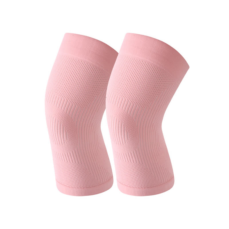 Breathable supportive Compression Knee Braces - Pink - L - image 6