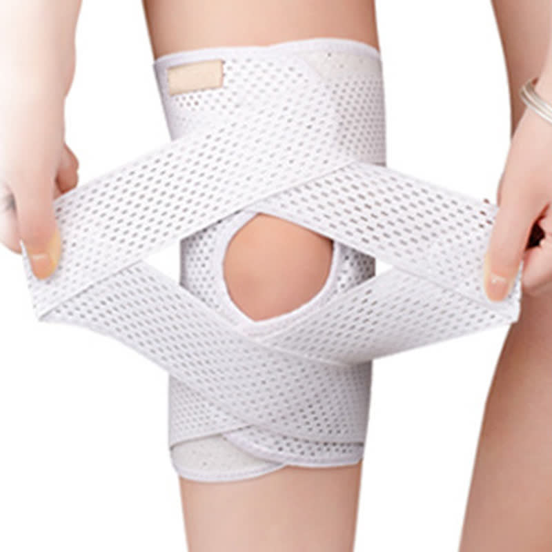 Open Patella Knee Brace - White - 3XL - image 1