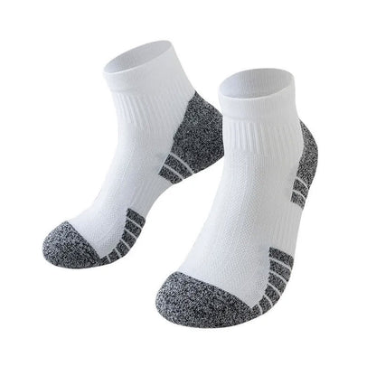 Cushioned Quarter Compression Socks(3 Pairs) - White - EU38-44(US5-10) - image 2