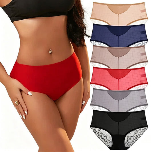 Lace Mesh High Waist Panty (3 Packs) - image 0