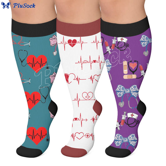 Plus Size Healthcare Compression Socks - image 0
