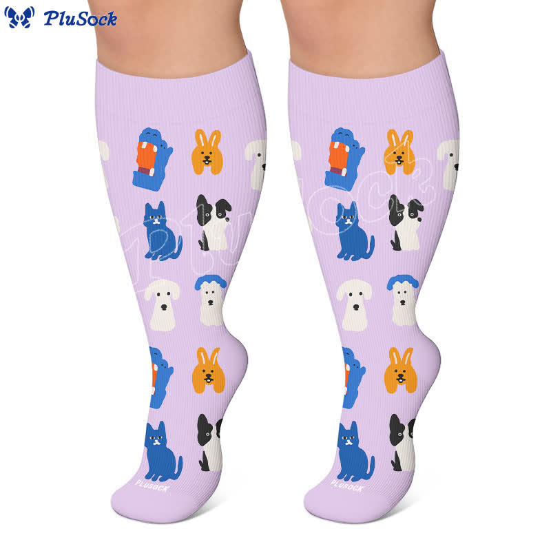Plus Size Creative Animal Compression Socks - image 6