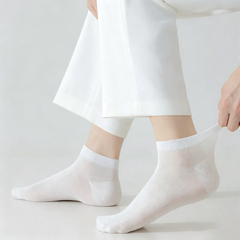 Silk Breathable Ankle Socks (4 Pairs) - image 3