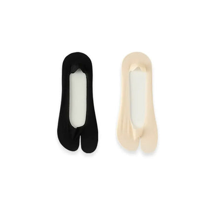 Ice Silk Tabi No Show Socks(4 Pairs) - Multicolor*2 - EU39-45(US6-11) - image 5