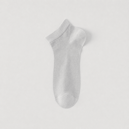 Silk Breathable Ankle Socks (4 Pairs) - Light Gray - EU38-45(US5-11) - image 8