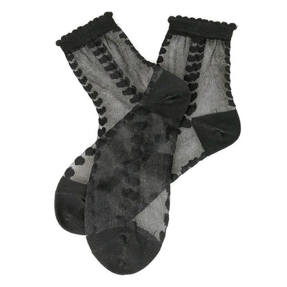 Sheer Heart Quarter Socks(4 Pairs) - image 3