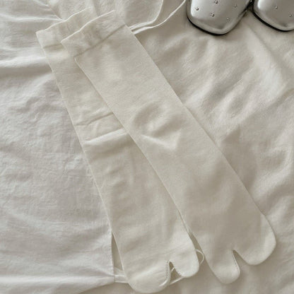 Silky Breathable Tabi Quarter Socks(6 Pairs) - White - EU36-40(US3-7) - image 5