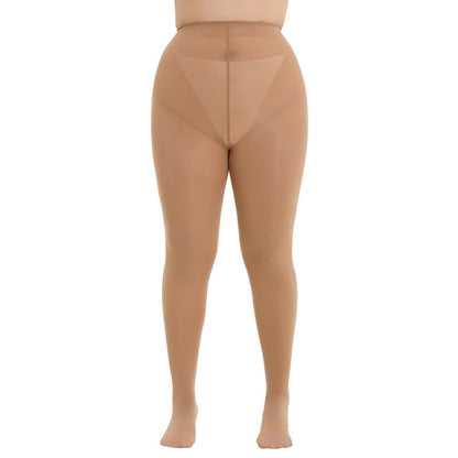 Shaping High Waist Pantyhose(3 Pairs) - Nude - 3XL-4XL - image 9
