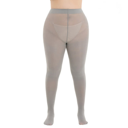 Shaping High Waist Pantyhose(3 Pairs) - Grey - 3XL-4XL - image 7