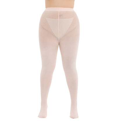 Shaping High Waist Pantyhose(3 Pairs) - Beige - 3XL-4XL - image 3