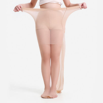 High Waist Shaping Pantyhose(3 Pairs) - Light Pink - 4XL - image 7