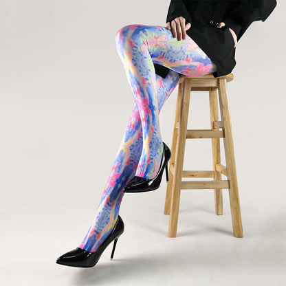 Butterfly Print Daily Pantyhose - D - One Size - image 3