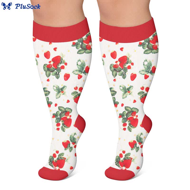 Plus Size Fruit Print Compression Socks - image 6