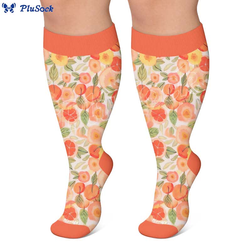 Plus Size Fruit Print Compression Socks - image 7