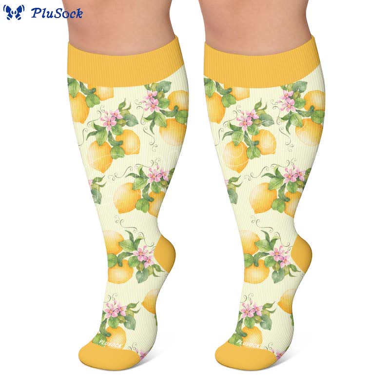 Plus Size Fruit Print Compression Socks - image 5