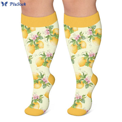 Plus Size Fruit Print Compression Socks - image 5