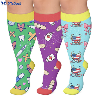 Plus Size Healthcare Compression Socks - image 0