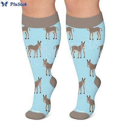 Plus Size Animal Compression Socks - image 5