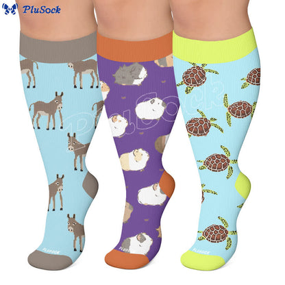 Plus Size Animal Compression Socks - image 0