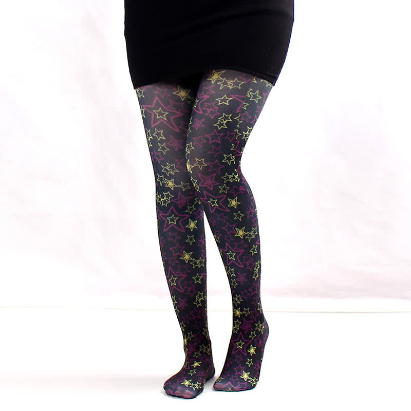 Starry Night Daily Pantyhose - A - One Size - image 0