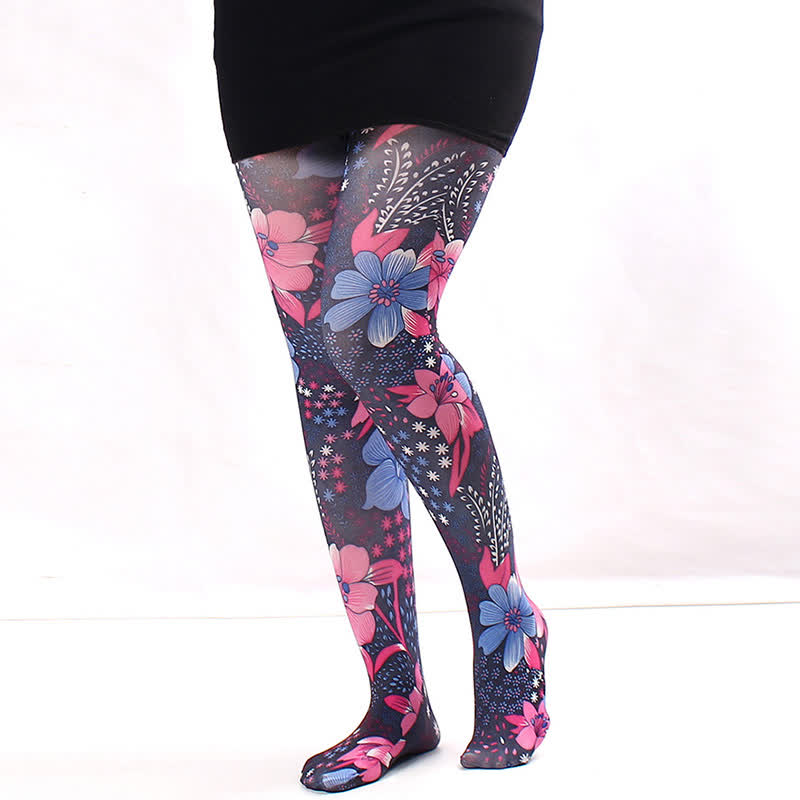 Starry Night Daily Pantyhose - B - One Size - image 1