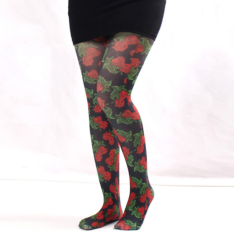 Floral Sheer Everyday Pantyhose - C - One Size - image 2