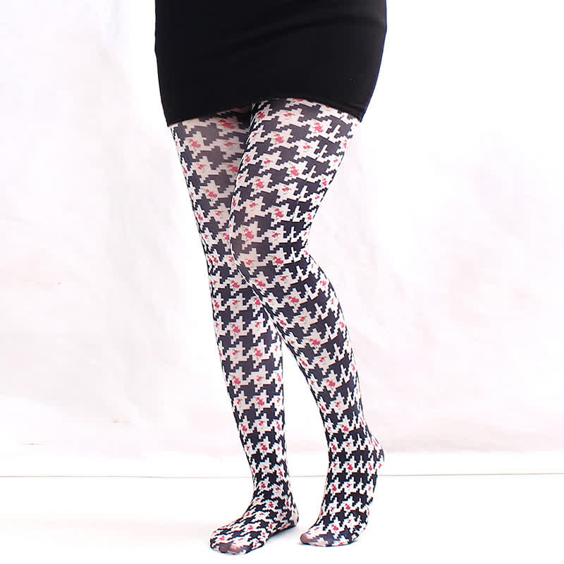 Floral Sheer Everyday Pantyhose - E - One Size - image 4