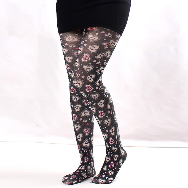 Floral Sheer Everyday Pantyhose - B - One Size - image 1