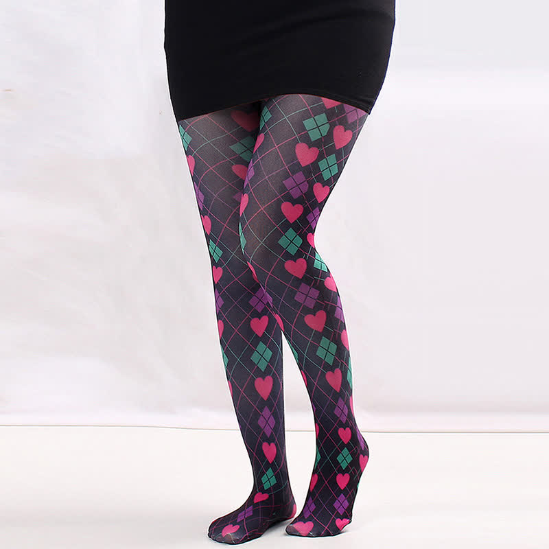 Floral Print Everyday Pantyhose - C - One Size - image 2