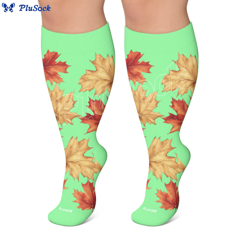 Plus Size Botanical Compression Socks - image 7