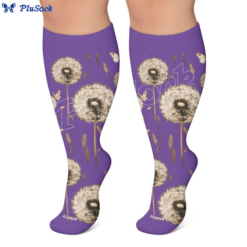 Plus Size Botanical Compression Socks - image 6