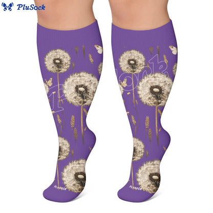 Plus Size Botanical Compression Socks - image 6