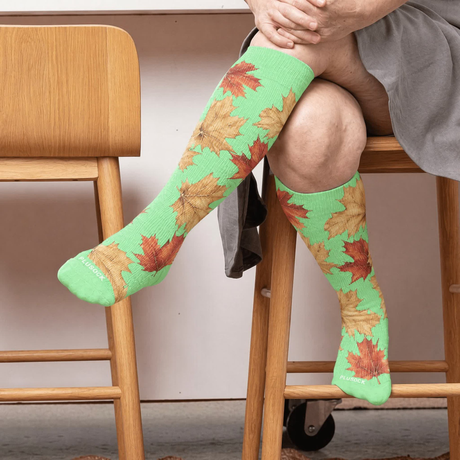 Plus Size Botanical Compression Socks - image 3