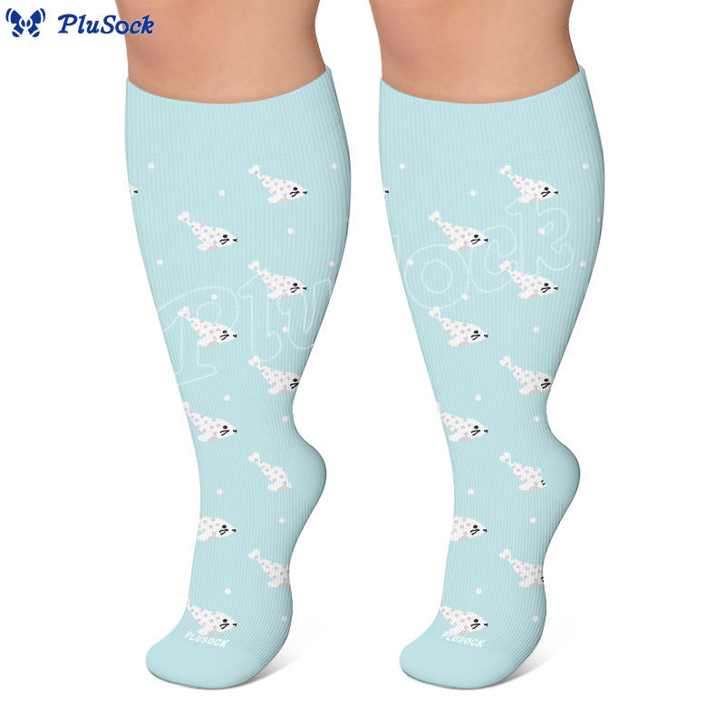 Plus Size Seal Otter Frog Compression Socks - image 7