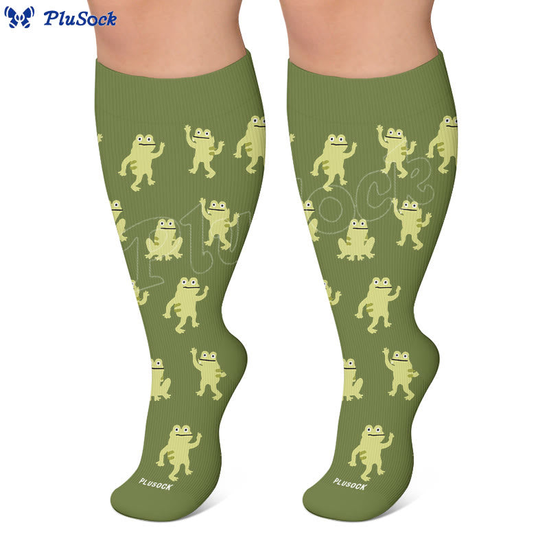 Plus Size Seal Otter Frog Compression Socks - image 6