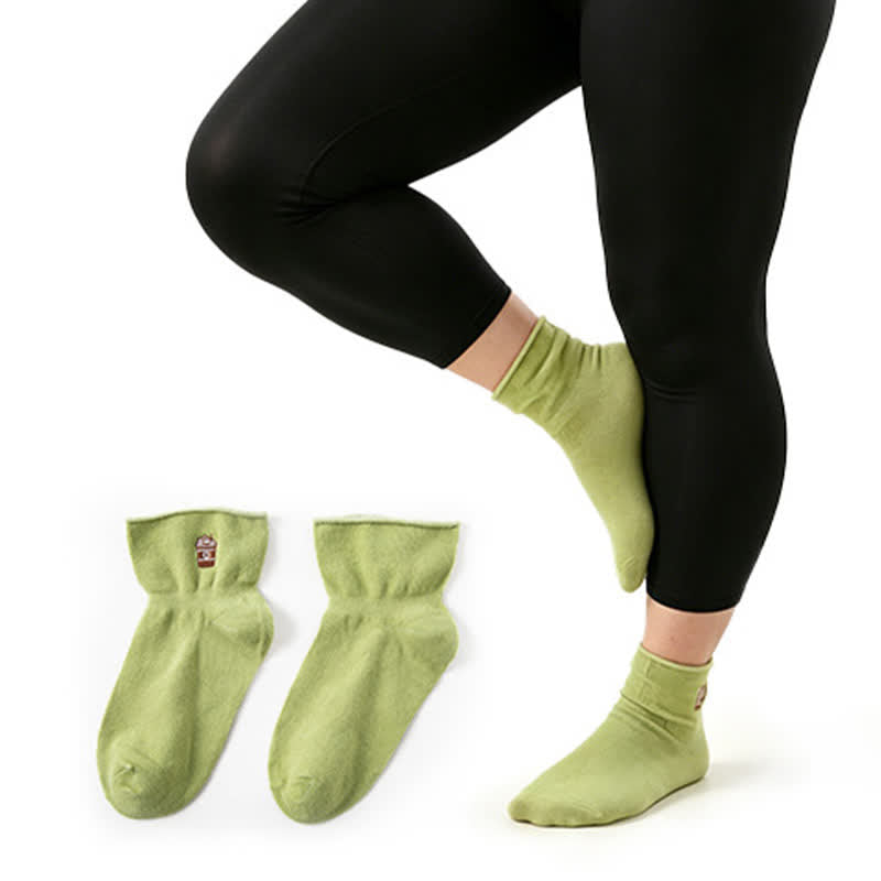 Soft Quarter Socks (2 Pairs) - Green - EU37-41(US4-8) - image 3