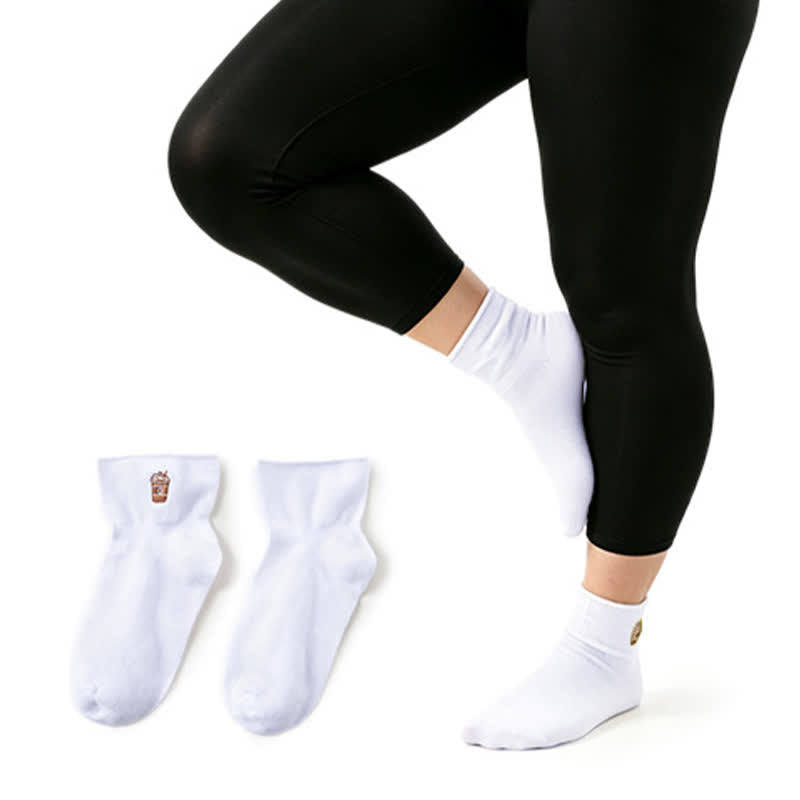 Soft Quarter Socks(2 Pairs) - White - EU37-41(US4-8) - image 1