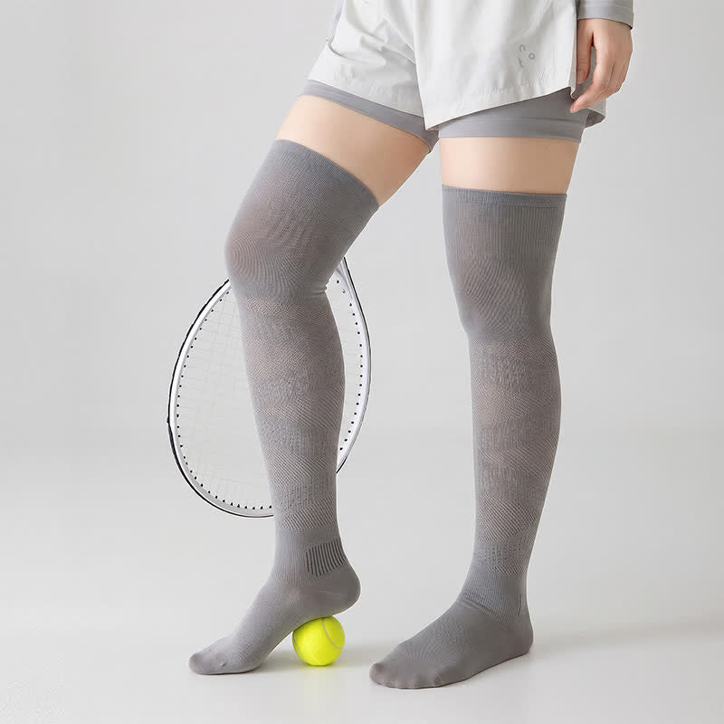 Breathable Over Knee Compression Socks(2 Pairs) - image 2