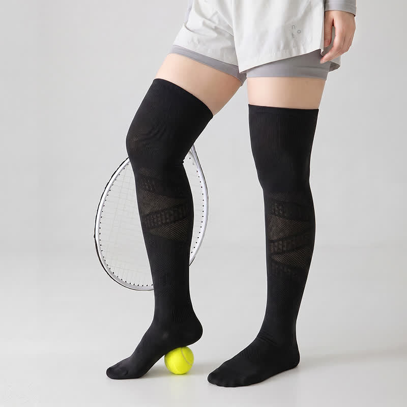 Breathable Over Knee Compression Socks(2 Pairs) - image 3