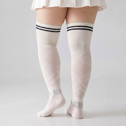 Breathable Over Knee Compression Socks(2 Pairs) - image 4