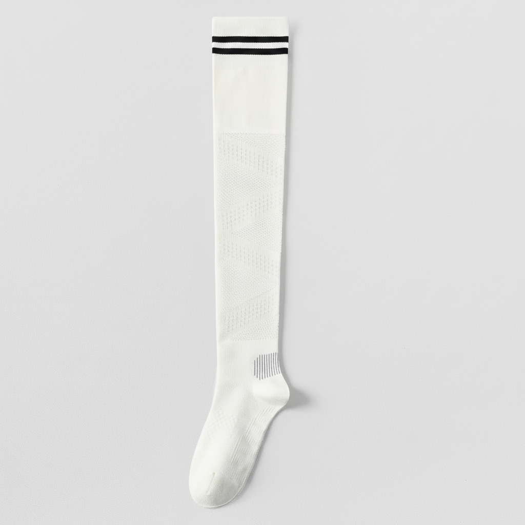 Breathable Over Knee Compression Socks(2 Pairs) - White-A - EU36-39(US3-6) - image 6