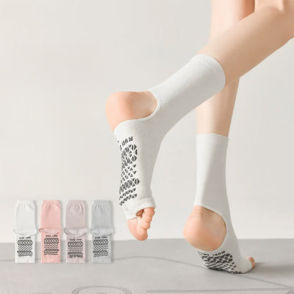 Breathable Knit Casual Grip Socks (3 Pairs) - image 0