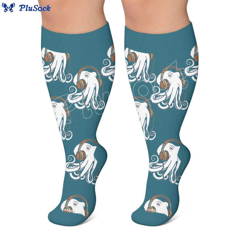 Plus Size Trendy Octopus Compression Socks - image 5