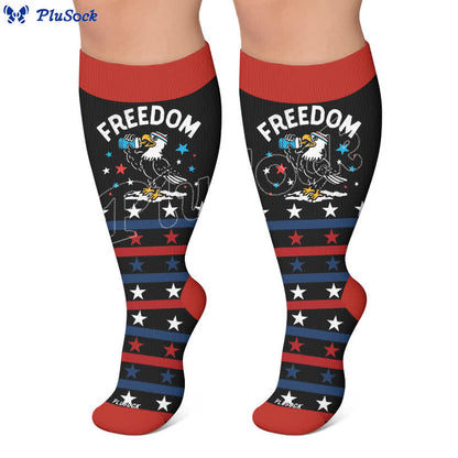 Plus Size Patriotic Compression Socks - image 7