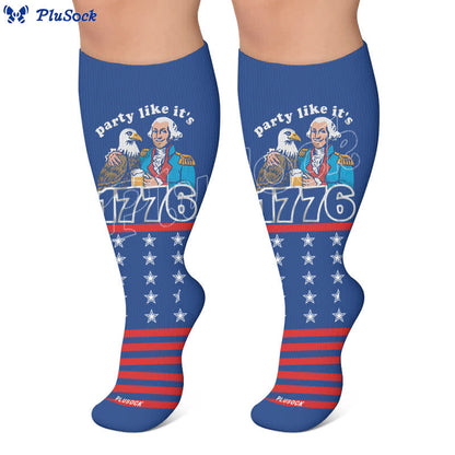 Plus Size Patriotic Compression Socks - image 6