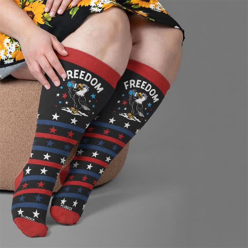 Plus Size Patriotic Compression Socks - image 3