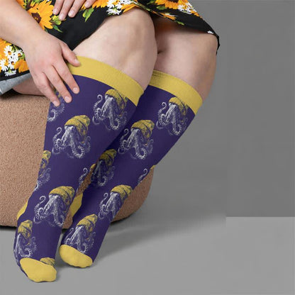 Plus Size Bizarre Octopus Compression Socks - image 3
